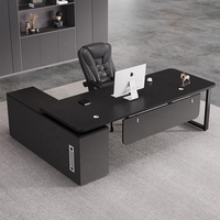 Bureau de direction personnalisé, bureau de direction en forme de L, bureau de direction en bois de luxe, OEM ODM, logo personnalisé, taille personnalisée, mobilier de bureau