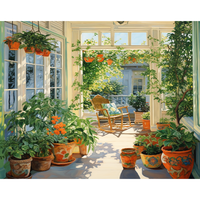 Chenistory diamant peinture maison plante Kit complet broderie paysage bricolage passe-temps fait à la main cadeau mur Art photo