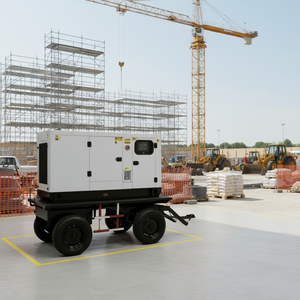 Дизельный генератор на прицепе 50 кВА, 80 кВА, 100 кВА, 150 кВА, 200 кВА, 250 кВА, трехфазный, дизельный, для выработки электроэнергии - Product Image 2