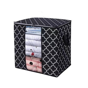 Clothing Organizer <b>Storage</b> Bag With Window Rectangle Foldable Wardrobe <b>Clothes</b> Moving Bag For Bedroom Home Use - Product Image 5