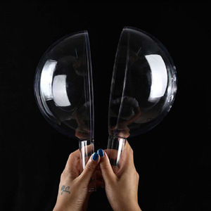 Bán Buôn 5,6,7,8,9,10,20,30,40Cm Giá Rẻ Giá Vòng Rõ Ràng Có Thể Mở Ra Hollow Rõ Ràng Trong Suốt PS Acrylic Nhựa Giáng Sinh Bóng - Product Image 6