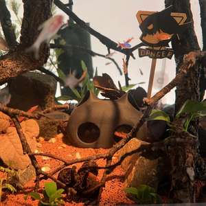 Refugio para Peces <span class=keywords><strong>de</strong></span> Resina Gruesa y Duradera, Cueva para Acuario, No Tóxica, Segura para la Reproducción, Refugio para Peces Pequeños y Medianos con Forma <span class=keywords><strong>de</strong></span> Gato, Refugio Térmico para Peces - Product Image 2