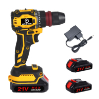 Destornilladores eléctricos de calidad L 21V, batería inalámbrica, taladro de impacto eléctrico inalámbrico, Hardware portátil, juegos de herramientas de taladros eléctricos
