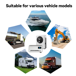 Fournisseur direct d'usine, climatiseur de stationnement électrique 12v 24v, climatiseur de stationnement pour camion, climatiseur de cabine de tracteur, camping-car pour camions à <span class=keywords><strong>eau</strong></span> - Product Image 1