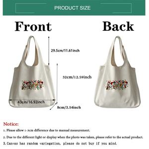 <span class=keywords><strong>Mickey</strong></span>'s-Sac fourre-tout en toile personnalisé pour voyage et shopping réutilisable, modè<span class=keywords><strong>le</strong></span> 2024, 1 pièce - Product Image 2