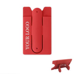 Portefeuille de téléphone fin en silicone adhésif avec logo personnalisé, support universel pour cartes, idéal pour les cadeaux promotionnels - Product Image 2