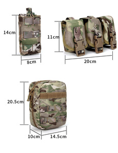 Jsh mới Unisex giản dị chiến thuật vest nhà máy an toàn bảo vệ Molle hệ thống nylon ngoài trời ngực giàn tấm tàu sân bay OEM ODM OBM - Product Image 4