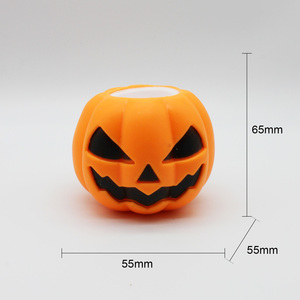 Halloween LED Light up Squeeze Toy Ghost in Pumpkin Stress Relief Toy <b>Festive</b> Holiday Supplies Kids <b>Gift</b> - Product Image 3