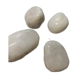 गार्डन पेबल वॉश स्टोन के लिए थोक चीन 3-6 सेमी सफेद कंकड़ पत्थर