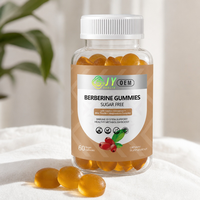 Gummies de Berbérine 1200mg HCL, Cannelle de Ceylan, Chardon-Marie, Complexe de Magnésium, Sans Sucre, Véganes, Directement de l'Usine