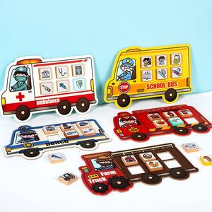 Nuovo Gioco Educativo in Legno 2026, Divertente Puzzle per l'Apprendimento delle Abilità di Vita per Bambini, Gioco di Abbinamento per l'Allenamento del Pensiero Logico - Product Image 1