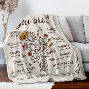 Manta de Franela Personalizada al por Mayor con Versículo Bíblico Cristiano, Diseño Moderno, Decorativa, Inspiradora, Suave y Acogedora - Product Image 3