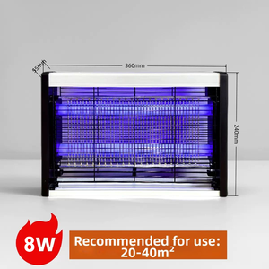 Commercial Dual-Tube Fly <strong>Zapper</strong> for Food Industry, 6W/8W/12W LED <strong>Mosquito</strong> Killer Wholesale, CE/RoHS Certified Stable Supply - Product Image 3