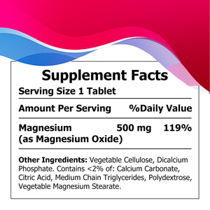 Tabletas de Magnesio de Marca Privada 500MG, Soporte Integral para el Cuerpo, Relajación Muscular, Salud del Corazón, Huesos y Músculos, Sistema Inmunológico - Product Image 2