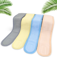 Bandeau de Spa Facial en Coton Gaufré 100% Naturel Personnalisé Quiet Girl avec Logo Brodé – Idéal Douche, Yoga et Sport
