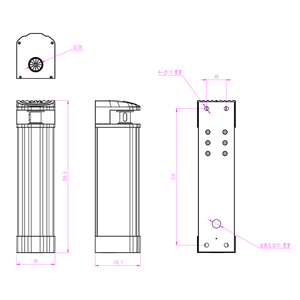 Télécommande étanche pour ferme-porte électrique piétonnier, ouvre-portail battant automatique à montage latéral - Product Image 2