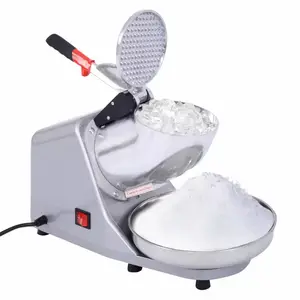 Barbeador elétrico automático de aço inoxidável, 65 kg/h, 350w, máquina de barbear de gelo elétrico, máquina de cone de neve