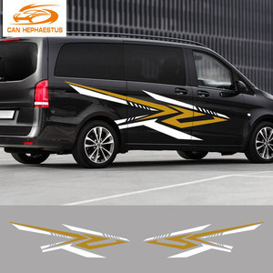 Lote de 2 uds de pegatinas de coche para Mercedes Benz Vito V clase <span class=keywords><strong>Viano</strong></span> W447 W639 W638 <span class=keywords><strong>Camper</strong></span> Van gráficos calcomanías de vinilo <span class=keywords><strong>accesorios</strong></span> de afinación - Product Image 2
