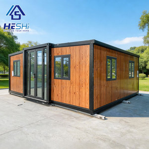Maison préfabriquée extensible en conteneur solaire de 20 pieds ou 40 pieds, 1, 2, 3, 4 ou 5 chambres, salle de bain pliable, mini-villa - Product Image 1