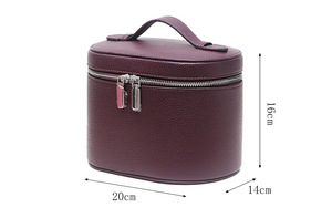 Wholesale Custom Luxury Durable PU Leather Cosmetic <strong>Bag</strong> <strong>Women</strong> <strong>Wash</strong> Toiletry <strong>Bag</strong> Ladies Capacity Cosmetic Storage <strong>Bag</strong> for <strong>Travel</strong> - Product Image 5