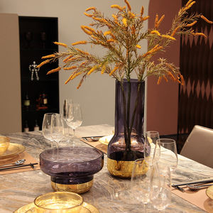 हाई-एंड बैंगनी बड़े मुंह वाले कांच के vases के लिए स्पष्ट सिलेंडर फर्श vases 40 बड़े सेंटरपीस लंबे vases - Product Image 3