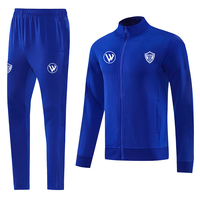 Chaqueta de Fútbol para Hombre, Personalizada con Logotipo, Impresión por Transferencia de Calor, Transpirable, de Secado Rápido, 100% Poliéster, Diseño Moderno, para Entrenamiento