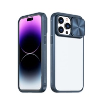 Étui PC de haute qualité + avec protection de caméra, housse de protection pour fenêtre coulissante pour iphone14 pro max, étui de téléphone