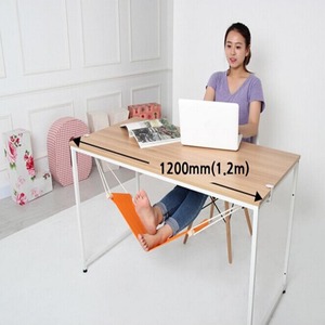 Fuut Creative Repose-pieds pliable en coton, hamac suspendu pour bureau - Product Image 1