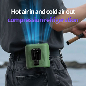 Hxtc88 <span class=keywords><strong>Camping</strong></span> en plein air voyage personnel chemise collier portable Usb Rechargeable Portable Mini petite petite taille ceinture Clip ventilateur - Product Image 2