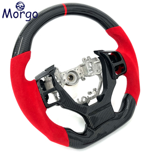 Volante de Fibra de Carbono Rojo para <span class=keywords><strong>Lexus</strong></span> IS 250 350 300 CT200h RC NX <span class=keywords><strong>200T</strong></span> RC F RCF 2014-2024 - Product Image 4