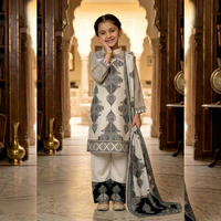 Salwar Kameez traditionnel pour filles, en coton, imprimé floral, coupe ample, longueur cheville, K-3030, Inde, Pakistan, vêtements décontractés