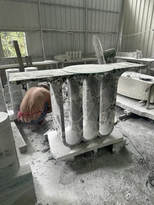 HRst Kích Thước Tùy Chỉnh Đồ Nội Thất Phòng Khách Nhập Sofa Dài Lối Vào Hiện Đại Bằng Đá Cẩm Thạch Trắng Giao Diện Điều Khiển Bảng Phía Sau Ghế Cho Phòng Khách - Product Image 2