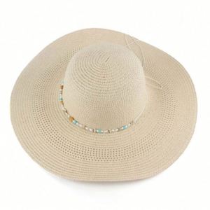 Nuevo Sombrero de Sol de Ala Ancha para Mujer, Visera de Papel, para Pesca, Casual, Viajes, Playa - Product Image 4