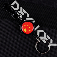 Porte-clés télescopique portable en plastique pour le sport et l'extérieur, personnalisable, étanche, pour le camping toutes saisons, multi-usages