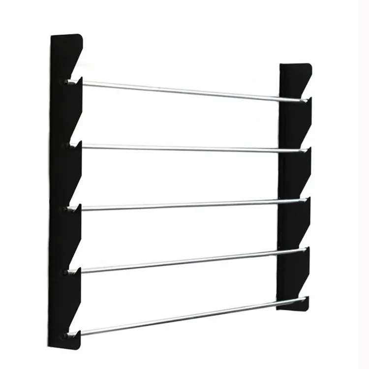 JH-Mech Film and Ribbon Hanger For Craft Room Heavy-Duty 5 Tier Wall Mounting Vinyl Wrap Roll Hanging Rack