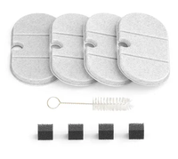 Filtres de remplacement pour fontaine à eau pour chat et chien, lot de 6 filtres pour fontaine à eau pour animaux de compagnie ultra silencieuse