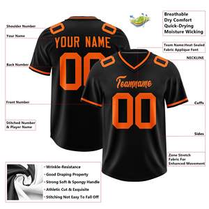 Camiseta de fútbol personalizada ajustada ligera transpirable de secado rápido 100% poliéster sublimación diseño Retro cuello redondo Unisex adulto - Product Image 3