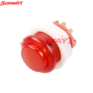 Botón pulsador de arcade de 24 mm, 5V/12V, para juegos de arcade que funcionan con monedas, iluminado con LED, de plástico, momentáneo, interruptores de botón pulsador LED - Product Image 4