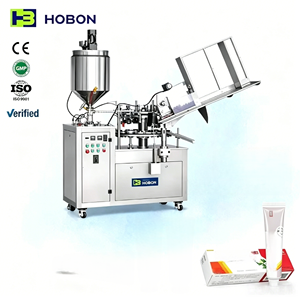 Máquina de Llenado Semisólido de 20 Cabezas y 400G con Pistón Rotatorio de 2 Oz para Tubos de Aluminio y Engarzadora - Product Image 1