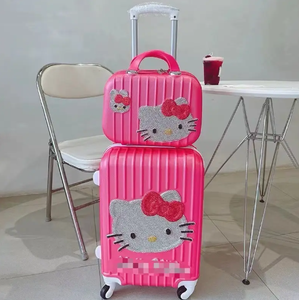 ชุดกระเป๋าเดินทาง ALL PASS ประดับเพชรเทียมลาย Hello Kitty สำหรับเด็ก ชุดกระเป๋าเดินทางเพชรสำหรับเด็ก กระเป๋าเดินทางเด็ก - Product Image 5