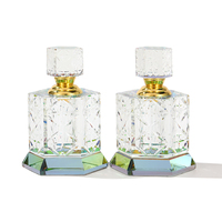 Botol Parfum Kosong Kaca Kristal Grosir Botol Minyak Atsiri Parfum Kustom Cetak Semprot Bentuk Silinder