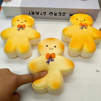 Squishy Kawaii en forme de Toast, Pain et Biscuit, Super Doux, à Rebond Lent, en PU, Anti-stress, Jouet à Presser