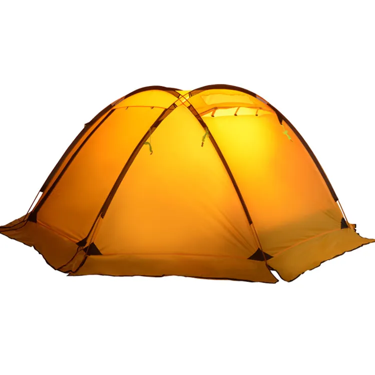 3-4 אדם אולטרה-לייט שכבות כפולות הרים אוהלים קמפינג בחוץ