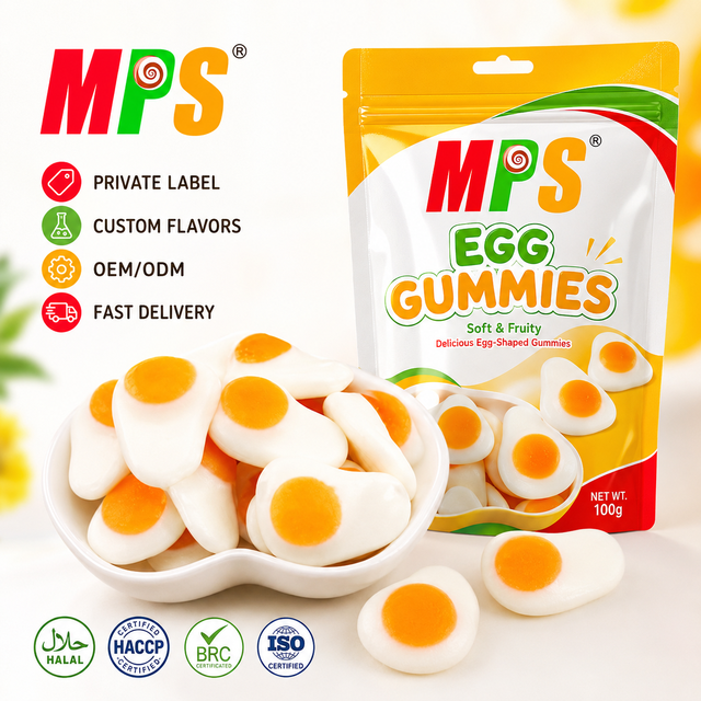 Customized Sugar Free Easter Eggs Sweets Gummy Candy