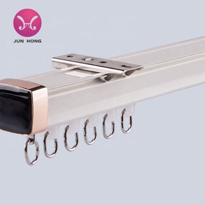 Estilo tradicional para el juego de rieles de cortina <span class=keywords><strong>Silent</strong></span> <span class=keywords><strong>Gliss</strong></span>, extrusión de aluminio del fabricante, diseño de pliegue ondulado en S - Product Image 6