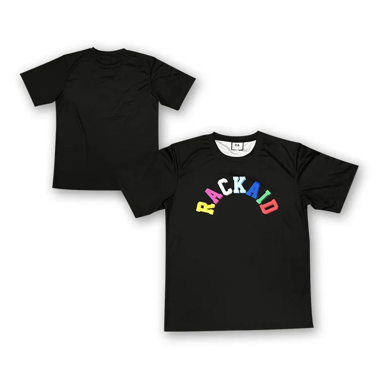 Custom Shirt Logo Sublimation Lettering Design Graphic Print Black Youth T Shirt