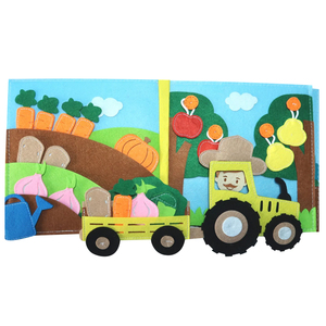 동물 펠트 활동 책 패턴 DYI 아이들을위한 조용한 책 재봉 2 3 4 세 아기 소프트 북 튜토리얼 - Product Image 1