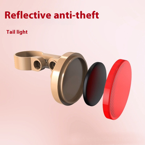 Traqueur et localisateur GPS intelligent Dispositif anti-perte de feu arrière de vélo avec pour la compatibilité Bluetooth pour Apple Android - Product Image 4