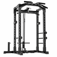 FRS Promotion : Rack de musculation multifonctionnel en acier 50x50mm, capacité 500kg, revêtement électrostatique, pour usage commercial