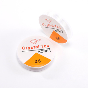 Alambre de abalorios elástico de cristal transparente blanco de 0,5mm-1,0mm al por mayor cadena de hilo de cristal de varios tamaños para la fabricación de joyas DIY - Product Image 2